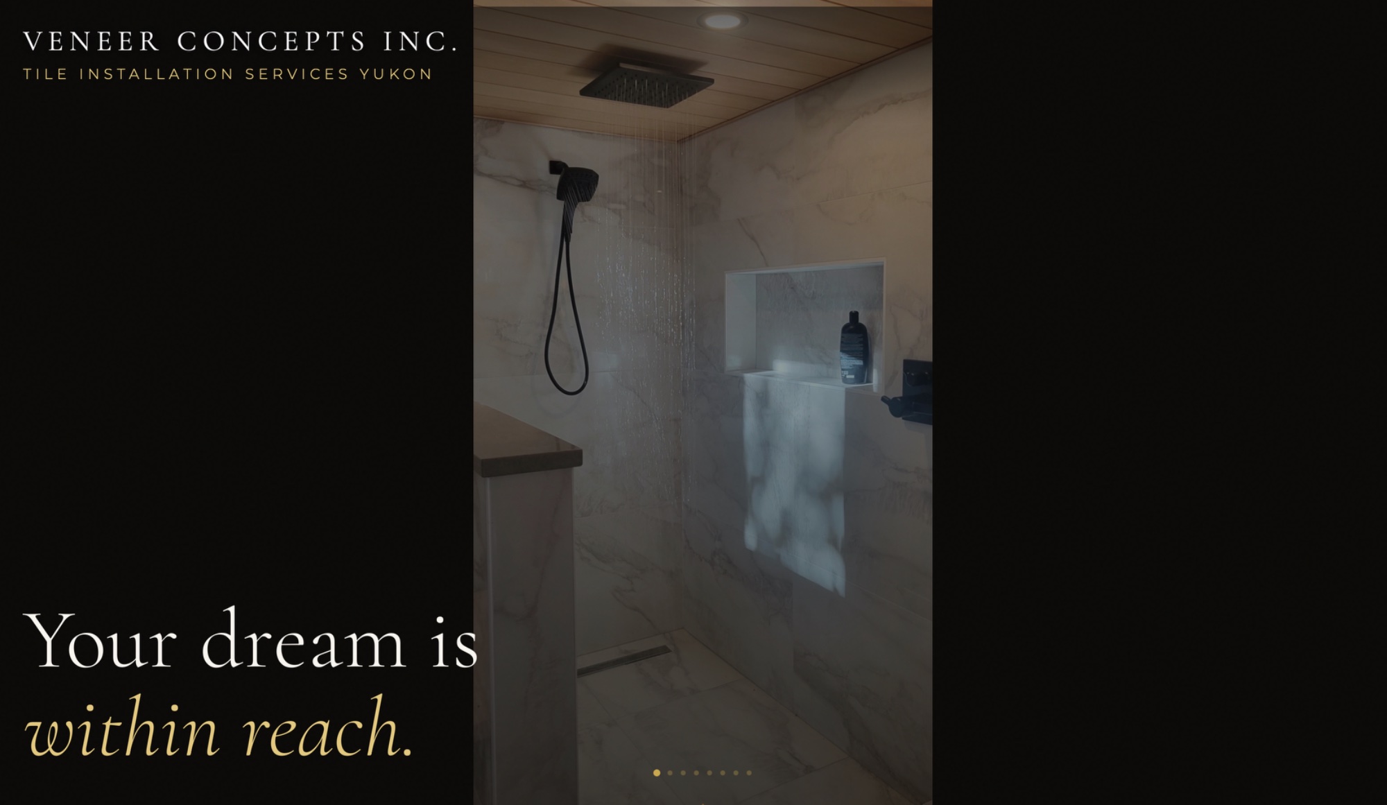 Veneer Concepts Inc. website screenshot